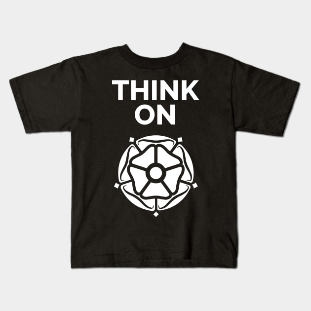 Think On Yorkshire Rose Kids T-Shirt by Yorkshire Stuff